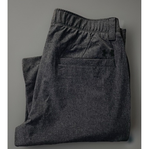 Under Armour Match Play Golf Pants Trousers Logo Gray Men's 34x32 JBHS - Picture 9 of 10